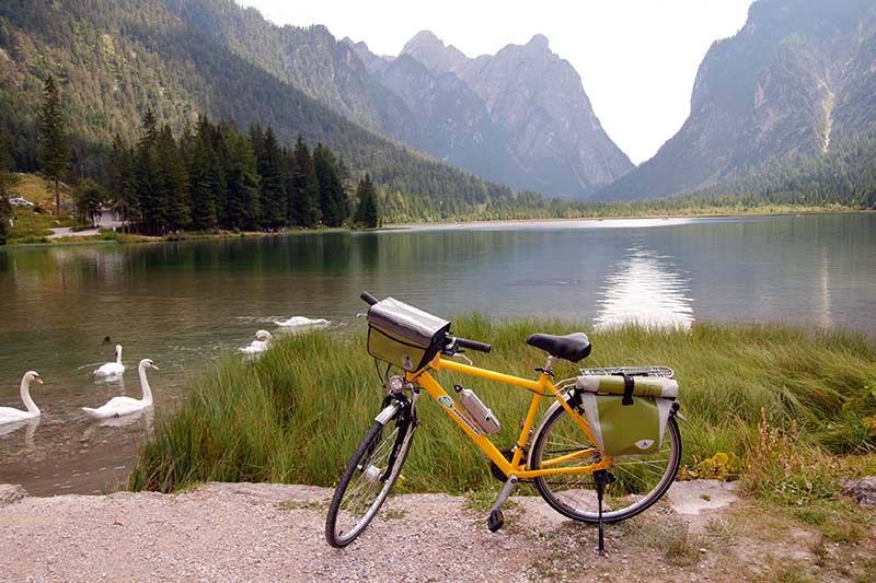 Cicloturismo en Dolomitas, Italia